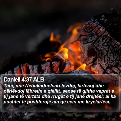 Danieli 4:37 ALB Bible Verse Image