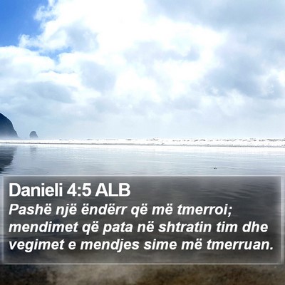 Danieli 4:5 ALB Bible Verse Image