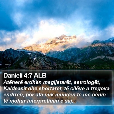 Danieli 4:7 ALB Bible Verse Image