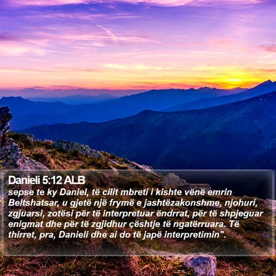 Danieli 5:12 ALB Bible Verse Image