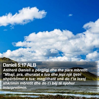 Danieli 5:17 ALB Bible Verse Image