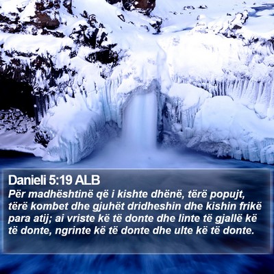 Danieli 5:19 ALB Bible Verse Image