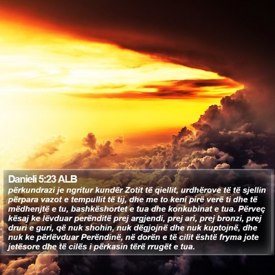 Danieli 5:23 ALB Bible Verse Image