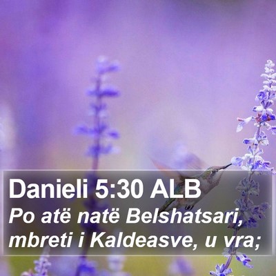 Danieli 5:30 ALB Bible Verse Image