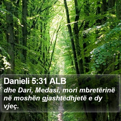 Danieli 5:31 ALB Bible Verse Image