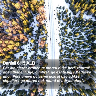 Danieli 6:15 ALB Bible Verse Image