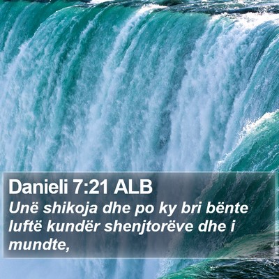Danieli 7:21 ALB Bible Verse Image