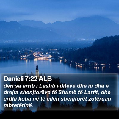 Danieli 7:22 ALB Bible Verse Image