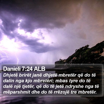 Danieli 7:24 ALB Bible Verse Image
