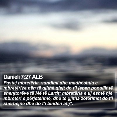 Danieli 7:27 ALB Bible Verse Image