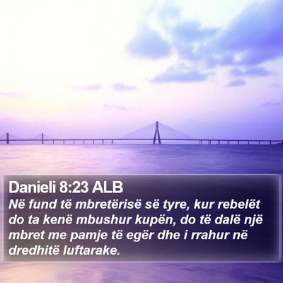 Danieli 8:23 ALB Bible Verse Image
