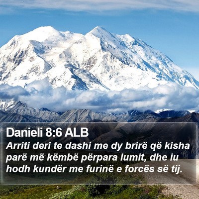 Danieli 8:6 ALB Bible Verse Image