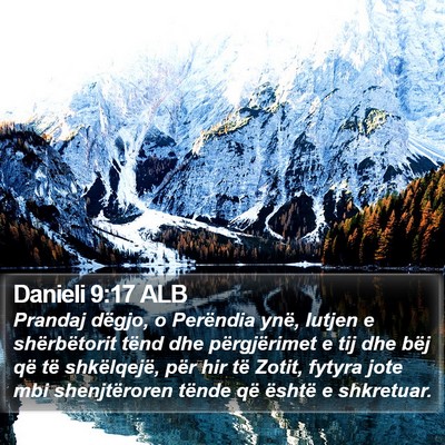 Danieli 9:17 ALB Bible Verse Image