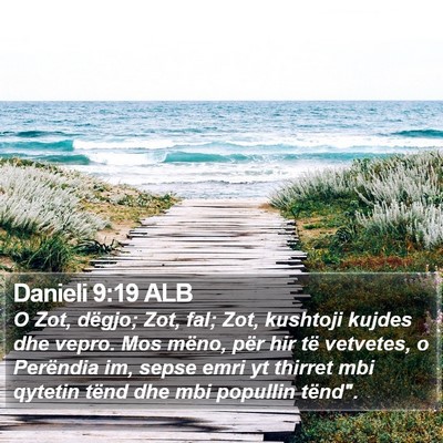 Danieli 9:19 ALB Bible Verse Image