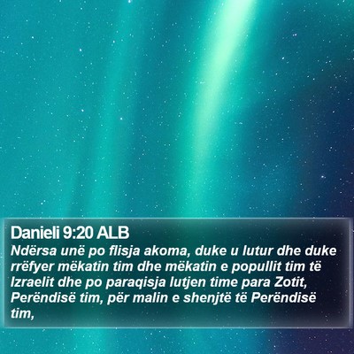 Danieli 9:20 ALB Bible Verse Image