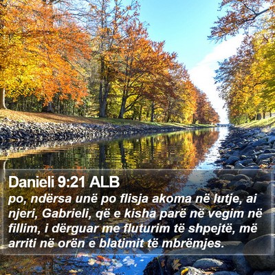 Danieli 9:21 ALB Bible Verse Image