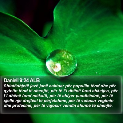 Danieli 9:24 ALB Bible Verse Image