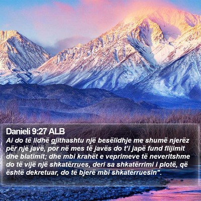 Danieli 9:27 ALB Bible Verse Image