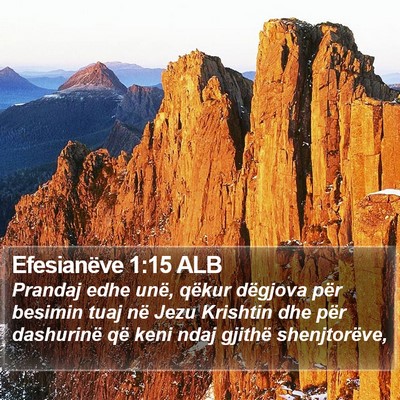 Efesianëve 1:15 ALB Bible Verse Image