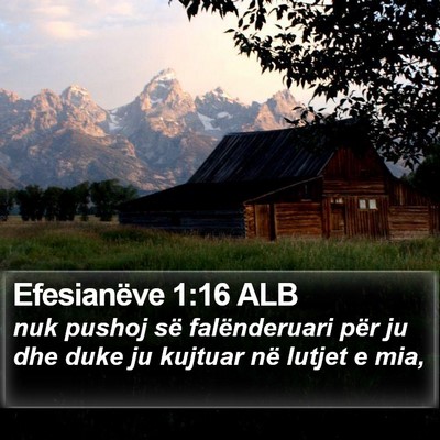 Efesianëve 1:16 ALB Bible Verse Image