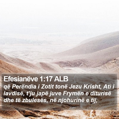 Efesianëve 1:17 ALB Bible Verse Image