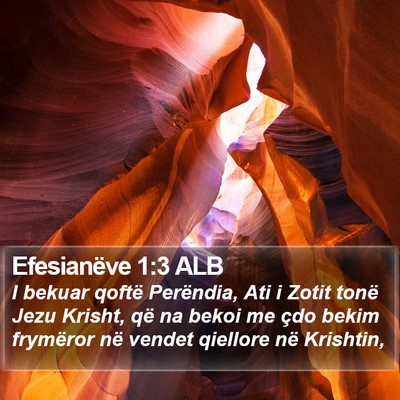 Efesianëve 1:3 ALB Bible Verse Image