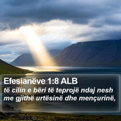 Efesianëve 1:8 ALB Bible Verse Image