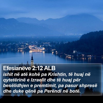 Efesianëve 2:12 ALB Bible Verse Image