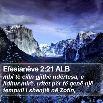 Efesianëve 2:21 ALB Bible Verse Image