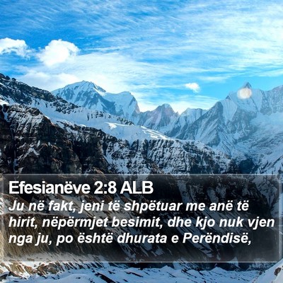 Efesianëve 2:8 ALB Bible Verse Image