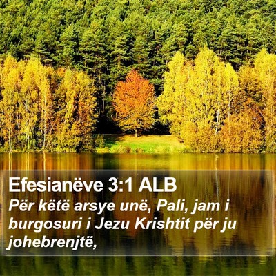 Efesianëve 3:1 ALB Bible Verse Image