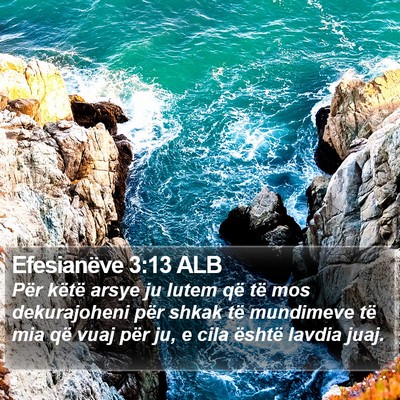 Efesianëve 3:13 ALB Bible Verse Image