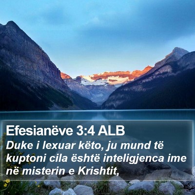 Efesianëve 3:4 ALB Bible Verse Image