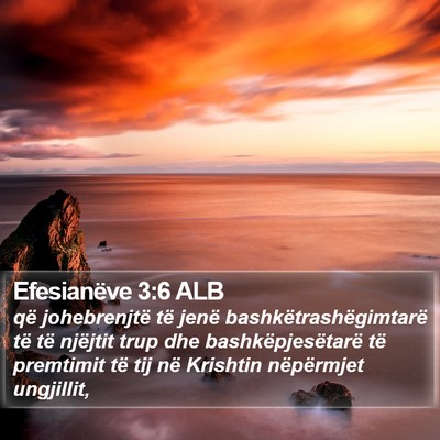 Efesianëve 3:6 ALB Bible Verse Image