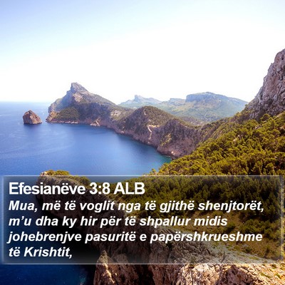 Efesianëve 3:8 ALB Bible Verse Image