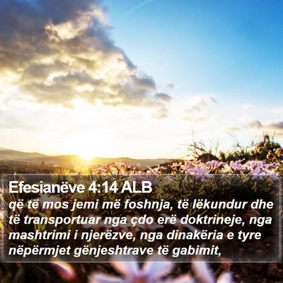 Efesianëve 4:14 ALB Bible Verse Image