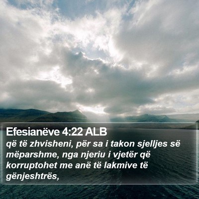 Efesianëve 4:22 ALB Bible Verse Image