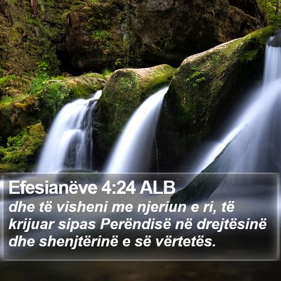 Efesianëve 4:24 ALB Bible Verse Image