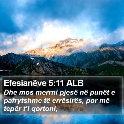 Efesianëve 5:11 ALB Bible Verse Image