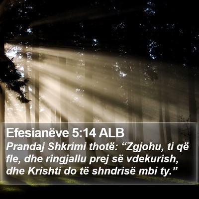 Efesianëve 5:14 ALB Bible Verse Image