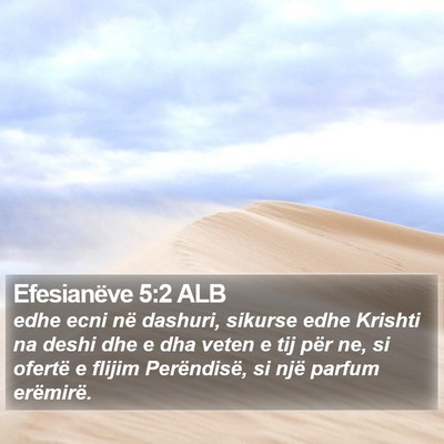 Efesianëve 5:2 ALB Bible Verse Image
