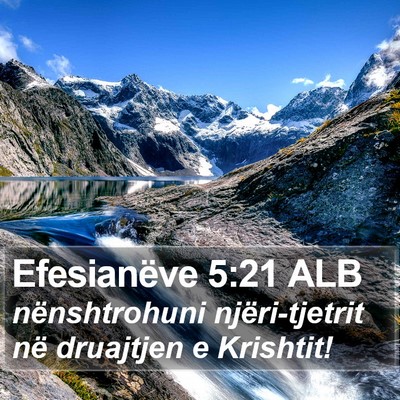 Efesianëve 5:21 ALB Bible Verse Image