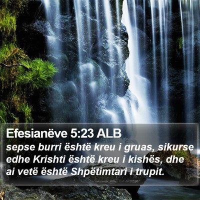 Efesianëve 5:23 ALB Bible Verse Image