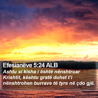 Efesianëve 5:24 ALB Bible Verse Image