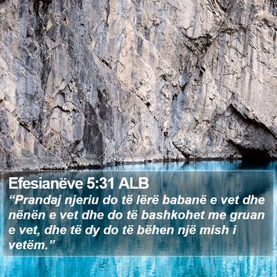 Efesianëve 5:31 ALB Bible Verse Image