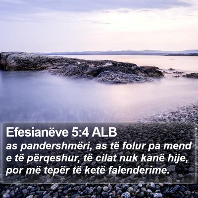 Efesianëve 5:4 ALB Bible Verse Image