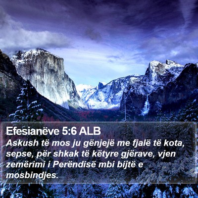 Efesianëve 5:6 ALB Bible Verse Image