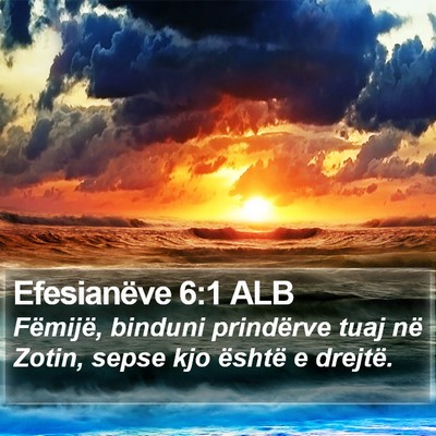 Efesianëve 6:1 ALB Bible Verse Image