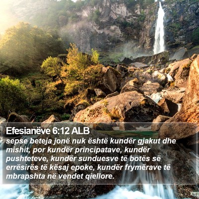 Efesianëve 6:12 ALB Bible Verse Image