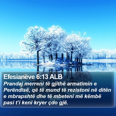 Efesianëve 6:13 ALB Bible Verse Image